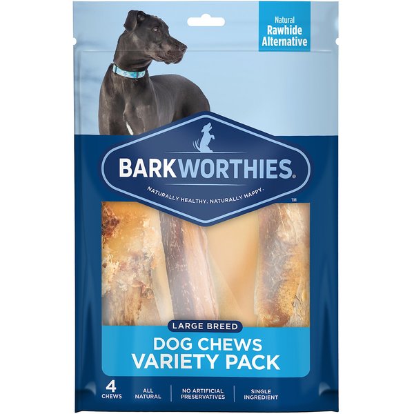 Barkworthies Large Breed Variety Pack Natural Dog Chews