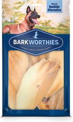 Barkworthies Natural Cow Ear Dog Chews, 12 count