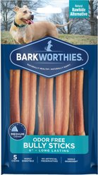 Barkworthies Odor-Free 6" Bully Sticks, 5 pack
