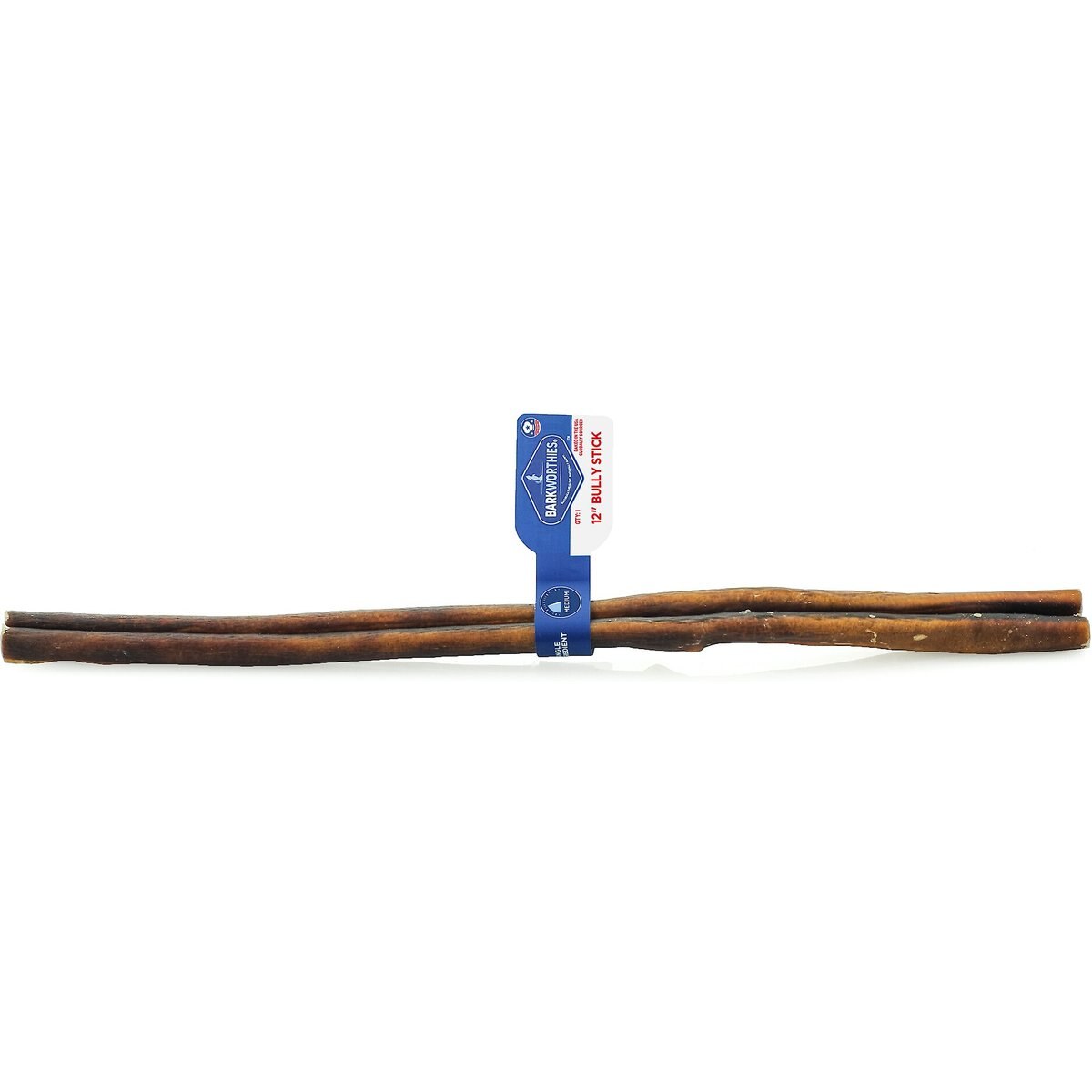 Barkworthies Odor-Free American 12" Bully Sticks Dog Treat