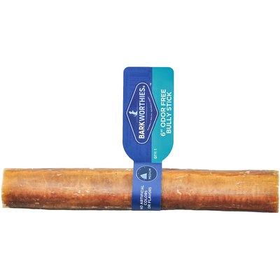 Barkworthies Barkworthies Odor-Free Standard 6" Bully Sticks Dog Treat