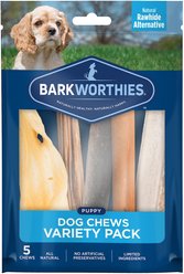 Barkworthies Puppy Variety Pack Natural Dog Chews, 5 count