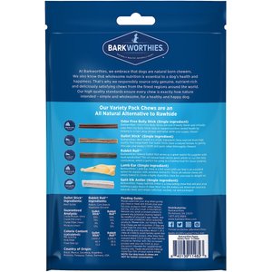 Barkworthies Puppy Variety Pack Natural Dog Chews, 5 count
