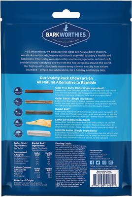 Show full view: Barkworthies Puppy Variety Pack Natural Dog Chews, 5 count slide 3 of 11