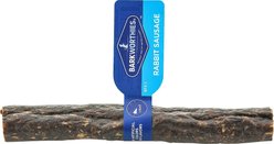 Barkworthies Rabbit Sausage Roll Dog Treat, 6 count bundle