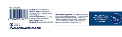 Show full view: Barkworthies Rabbit Sausage Roll Dog Treat slide 4 of 9