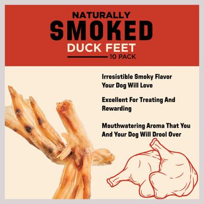 Show full view: Barkworthies Smoked Duck Feet Dog Chews, 10 count slide 4 of 10