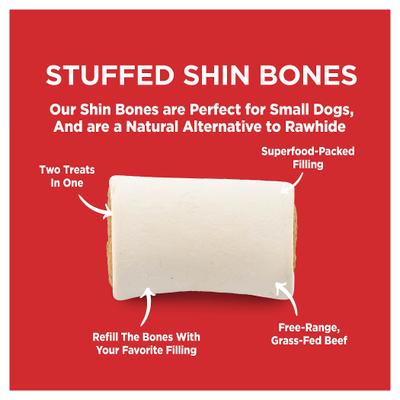 Show full view: Barkworthies Stuffed Beef Bone Variety Pack Dog Chews, 2 count slide 5 of 9