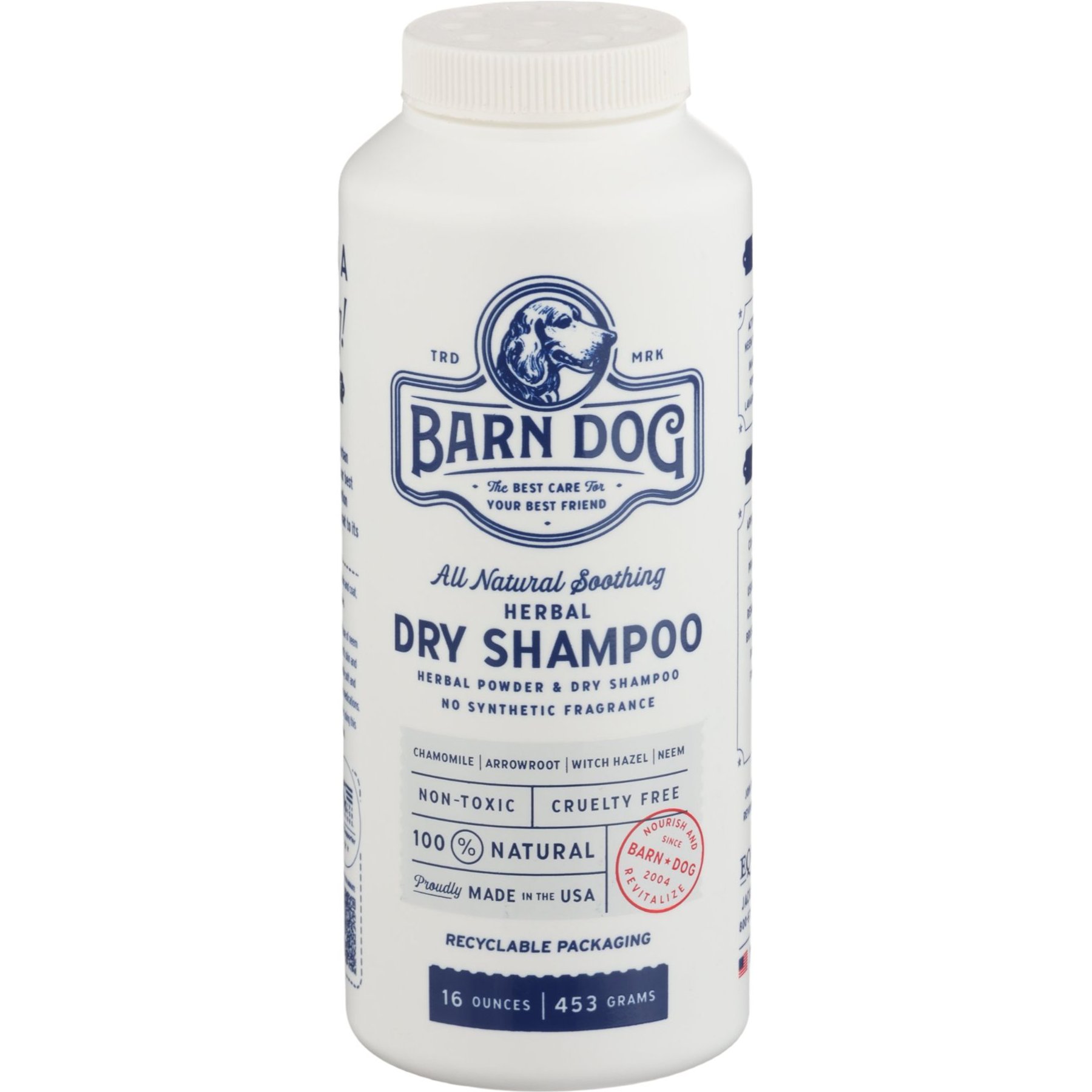 Barn Dog All Natural Dog Dry Shampoo, 16-fl oz bottle