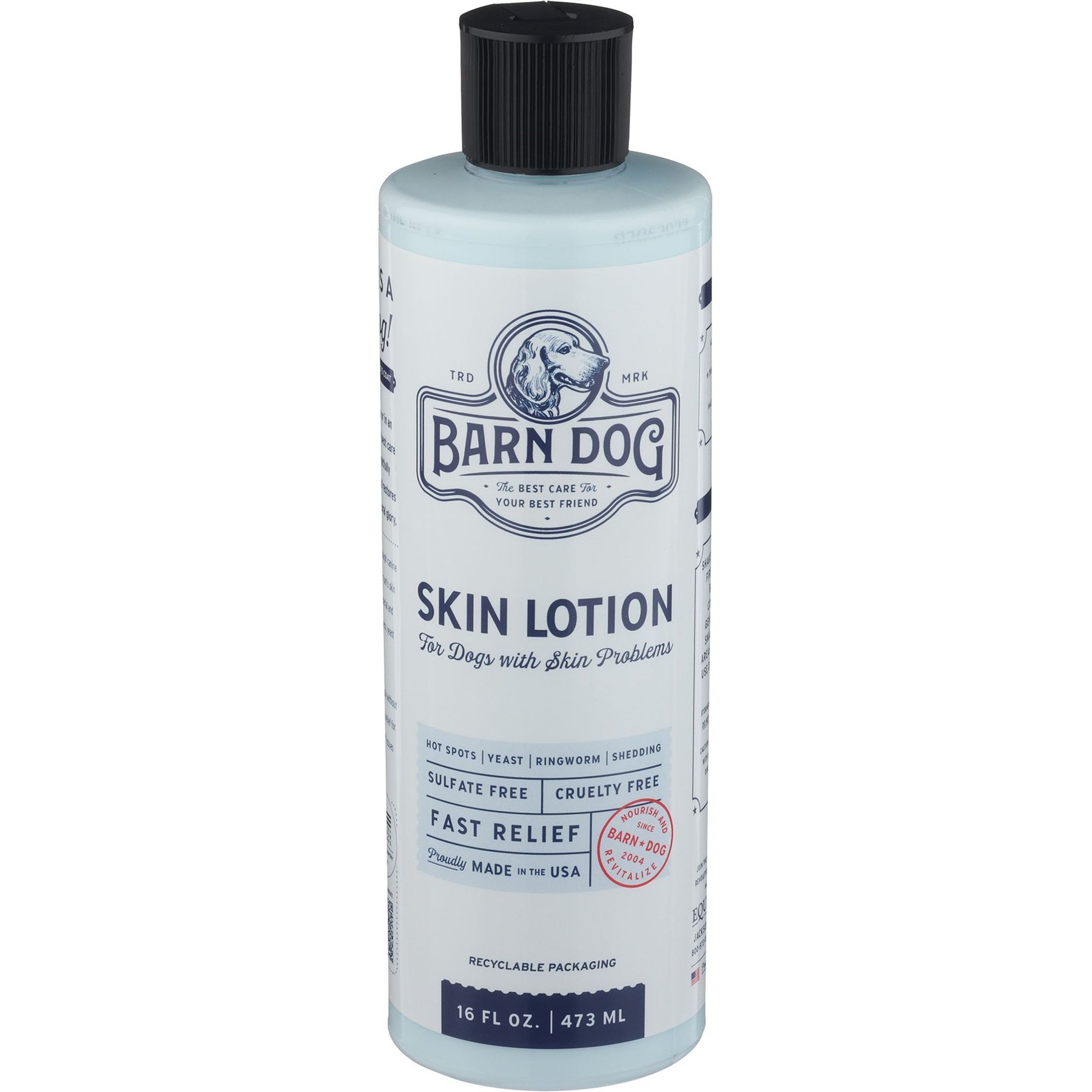 Barn Dog Skin Lotion Dog Skin Irritation Treatment Lotion, 16-fl oz bottle