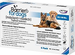 Barrier Topical Solution for Dogs, 55.1-88 lbs, 6 Doses (6-mos. supply)
