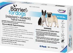 Barrier Topical Solution for Dogs, 9.1-20 lbs, 6 Doses (6-mos. supply)