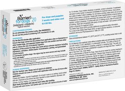 Barrier Topical Solution for Dogs, 9.1-20 lbs, 6 Doses (6-mos. supply) slide 2 of 2