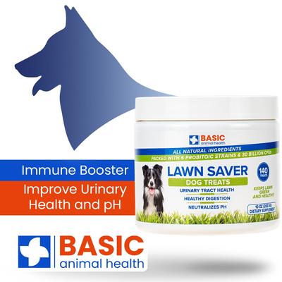 Show full view: Basic Animal Health Lawn Saver Dog Treats Chew Supplement for Dogs, 10-oz slide 1 of 6
