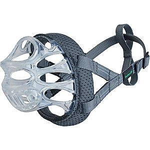 Baskerville INVISA Dog Basket Muzzle, Grey, Size 1