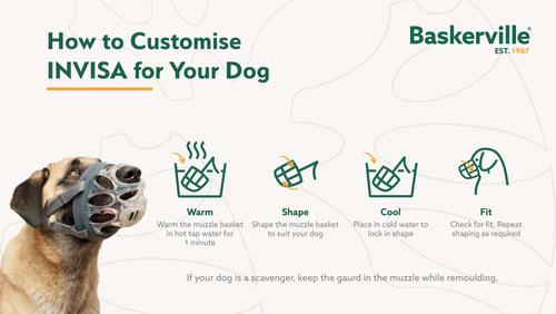 Show full view: Baskerville INVISA Dog Basket Muzzle, Grey, Size 2 slide 5 of 6