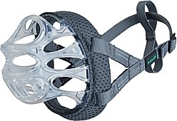 Baskerville INVISA Dog Basket Muzzle, Grey, Size 4