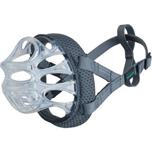 Baskerville INVISA Dog Basket Muzzle, Grey, Size 4
