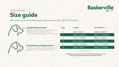 Show full view: Baskerville INVISA Dog Basket Muzzle, Grey, Size 6 slide 4 of 6