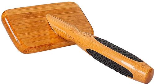 Show full view: Bass Brushes De-matting Slicker Style Dog & Cat Brush, Bamboo-Dark Finish, Medium slide 6 of 10