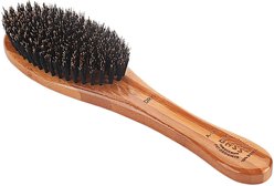 Bass Brushes Shine & Condition Dog & Cat Brush, Bamboo-Dark Finish