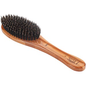 Bass Brushes Shine & Condition Dog & Cat Brush, Bamboo-Dark Finish