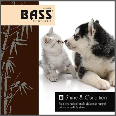 Show full view: Bass Brushes Shine & Condition Dog & Cat Brush, Bamboo-Dark Finish slide 2 of 9