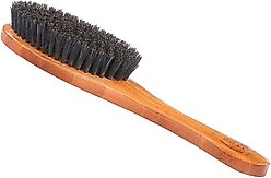 Bass Brushes Shine & Condition Soft Bristle Dog & Cat Brush, Bamboo-Dark Finish