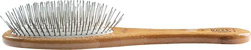 Show full view: Bass Brushes Style & Detangle Dog & Cat Oval Brush, Bamboo-Dark Finish, Small, 2 count slide 3 of 7
