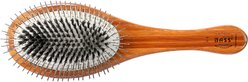 Bass Brushes The Hybrid Pet Groomer Oval Brush, Bamboo-Dark Finish, Large slide 2 of 5