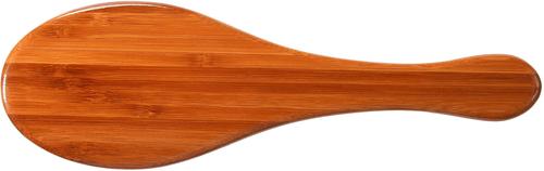 Show full view: Bass Brushes The Hybrid Pet Groomer Oval Brush, Bamboo-Dark Finish, Large slide 5 of 6