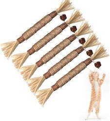 BAWAN Silvervine Sticks Teething Chew Cat Toys, 5 count