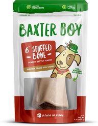 Baxter Boy 5 to 6-in Stuffed Marrow Bone Filled with Peanut Butter Flavor Dog Bone, Large
