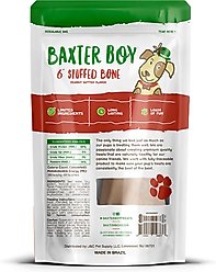 Baxter Boy 5 to 6-in Stuffed Marrow Bone Filled with Peanut Butter Flavor Dog Bone, Large slide 2 of 7