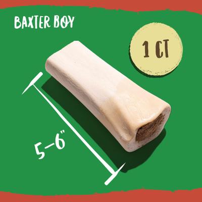 Show full view: Baxter Boy 5 to 6-in Stuffed Marrow Bone Filled with Peanut Butter Flavor Dog Bone, Large slide 5 of 9