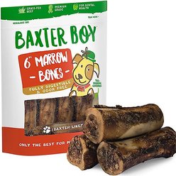 Baxter Boy 6" Marrow Bone Dog Treats, 3 count