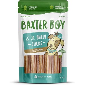 Baxter Boy 6-in Junior Bladder Sticks Natural Dog Chew Treats, 5 count