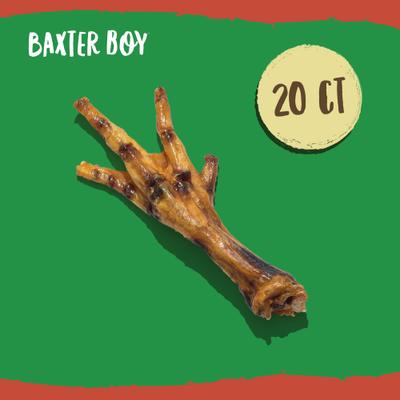 Show full view: Baxter Boy Chicken Feet Natural Dog Chew Treats, 20 count slide 5 of 9