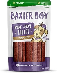 Baxter Boy Pork Grain-Free Jerky Dog Treats, 8-oz bag