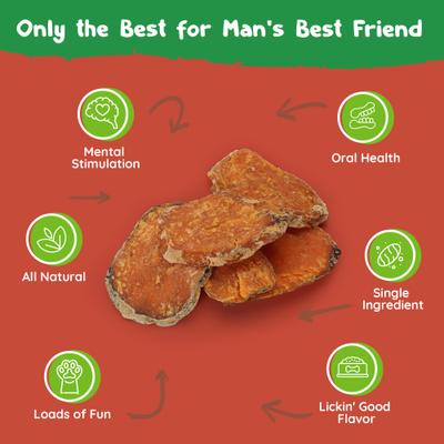 Show full view: Baxter Boy Sweet Potato Grain-Free Natural Dog Chew Treats, 14-oz bag slide 4 of 8