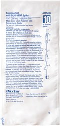 Baxter Solution Set with Duo Vent Spike (Y-Injection) 104-in, 10 Drops per mL, bundle of 4