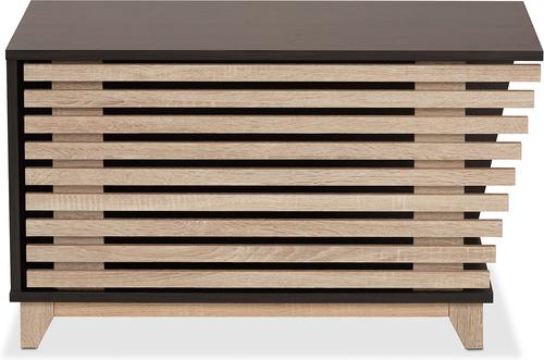 Show full view: Baxton Studio Anson Cat Litter Box Cover House, Dark Brown & Oak slide 3 of 8