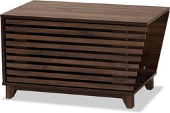 Baxton Studio Anson Cat Litter Box Cover House, Walnut Brown slide 2 of 7