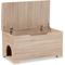Show in main carousel: Baxton Studio Cambrie Cat Litter Box Cover House, Oak slide 3 of 7