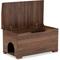 Show in main carousel: Baxton Studio Cambrie Cat Litter Box Cover House, Walnut Brown slide 3 of 7
