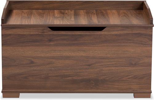 Show full view: Baxton Studio Cambrie Cat Litter Box Cover House, Walnut Brown slide 4 of 7