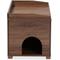Show in main carousel: Baxton Studio Cambrie Cat Litter Box Cover House, Walnut Brown slide 5 of 7