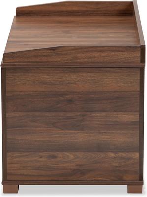 Show full view: Baxton Studio Cambrie Cat Litter Box Cover House, Walnut Brown slide 7 of 7