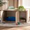 Show in main carousel: Baxton Studio Elie 2-Door Cat Litter Box Cover House, Oak slide 2 of 10
