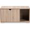 Show in main carousel: Baxton Studio Elie 2-Door Cat Litter Box Cover House, Oak slide 5 of 10